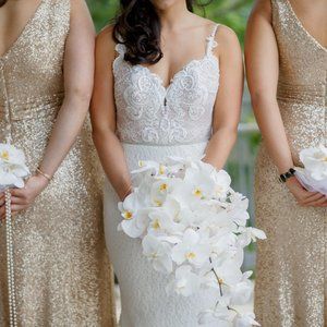 Wedding Dress - low back, spaghetti strap dress